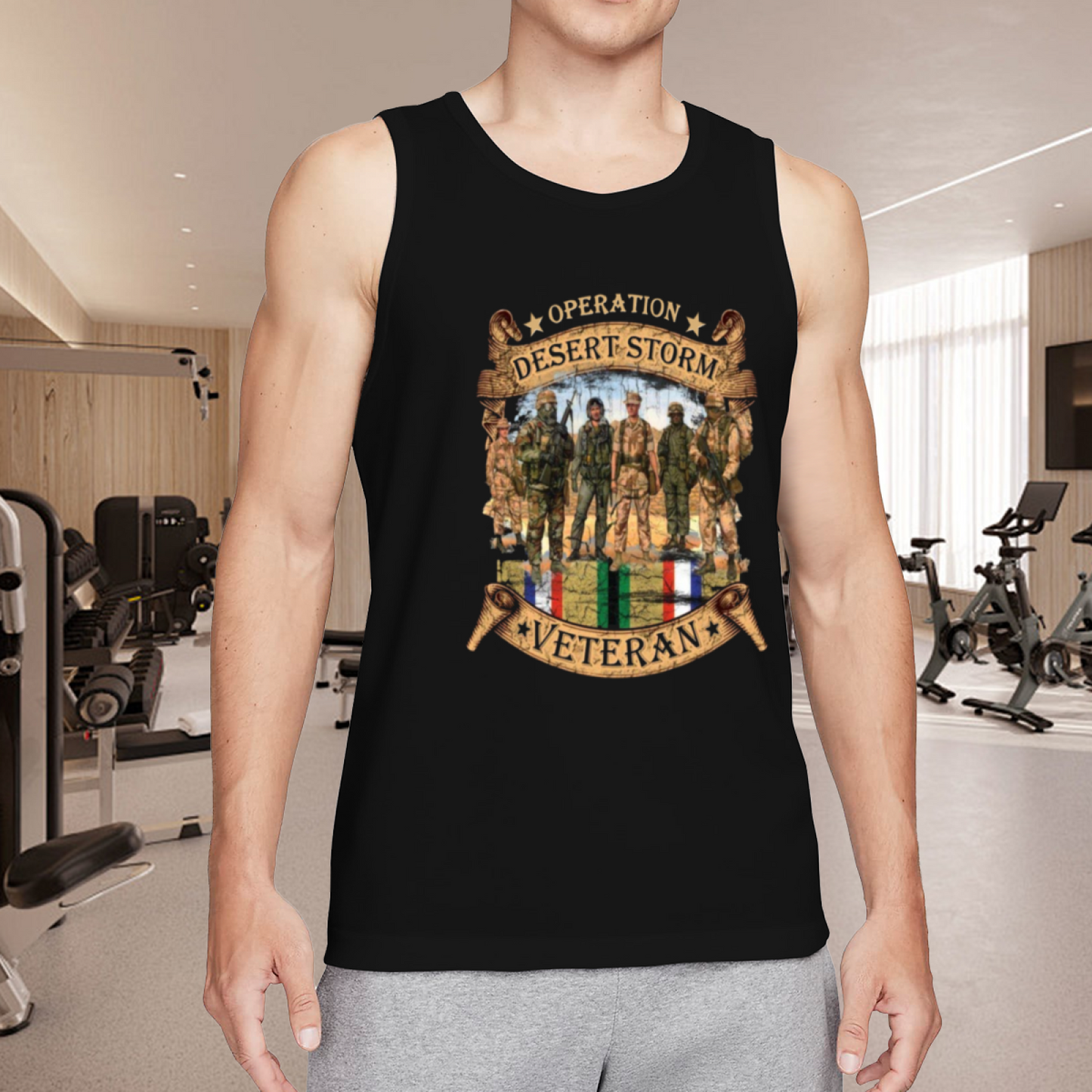 Operation Desert Storm Veteran Retro Graphic Tank