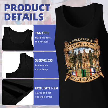 Operation Desert Storm Veteran Retro Graphic Tank