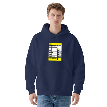 Funny Dad Nutrition Facts Label White Hoodie, Ultra Comfort Family Casual Wear