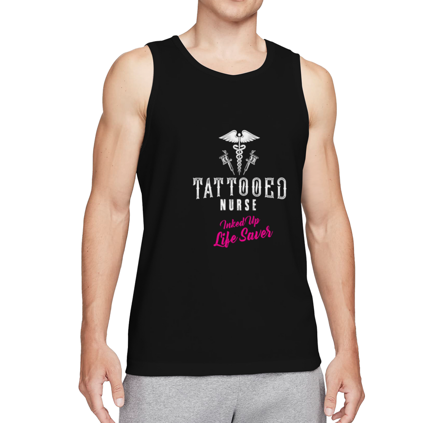 Tattooed Nurse Inked Up Life Saver Medical Staff Tank