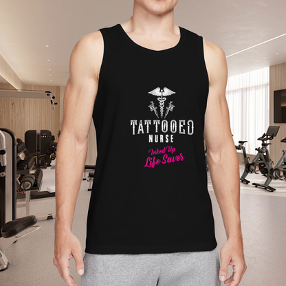 Tattooed Nurse Inked Up Life Saver Medical Staff Tank