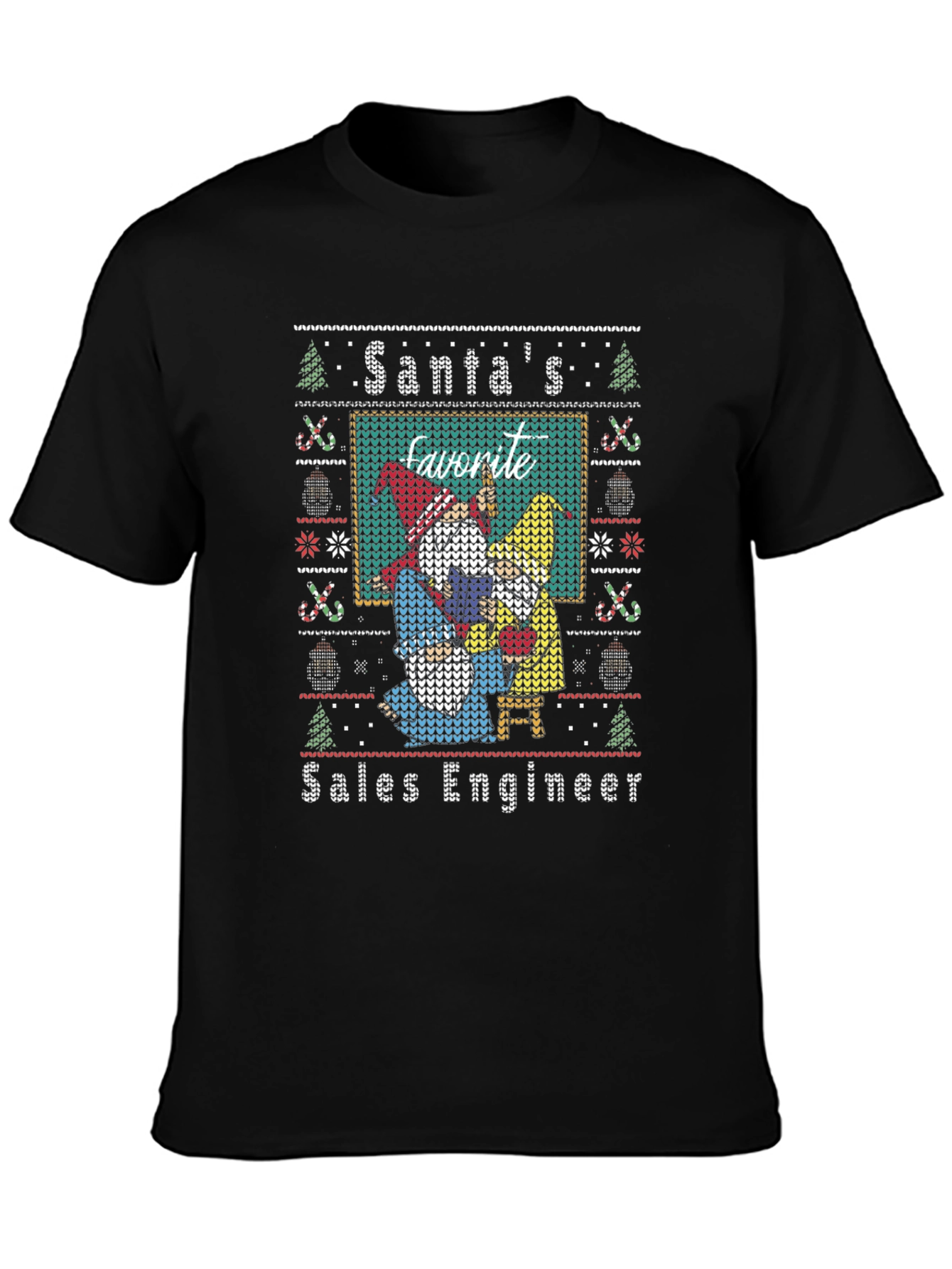 Santas Favorite Sales Engineer Ugly Christmas Sweater T-Shirt