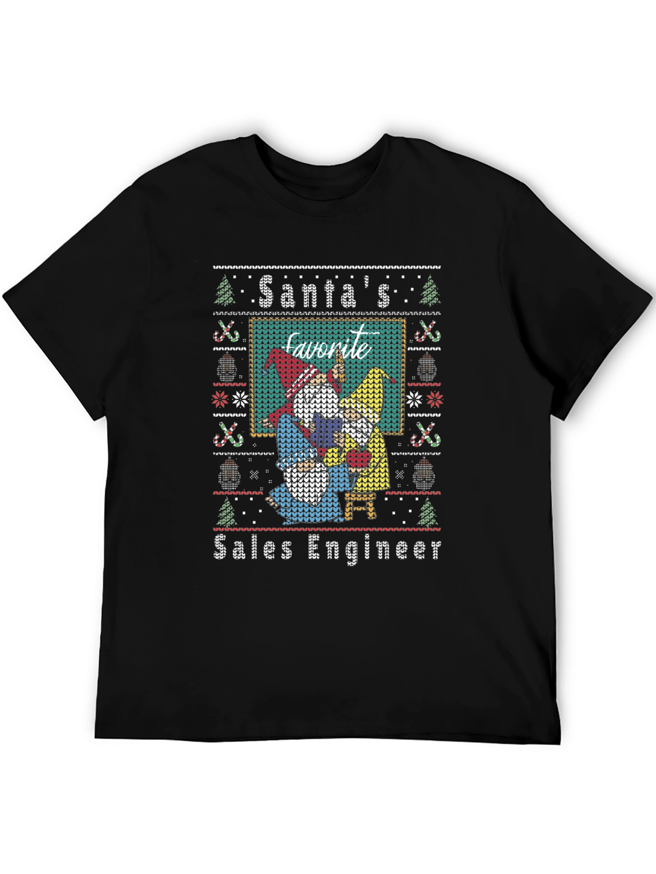 Santas Favorite Sales Engineer Ugly Christmas Sweater T-Shirt