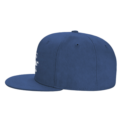 Cool Opa German Slogan Navy Flat Brim Snapback Sun Hat, Funny Grandpa Gift Headwear