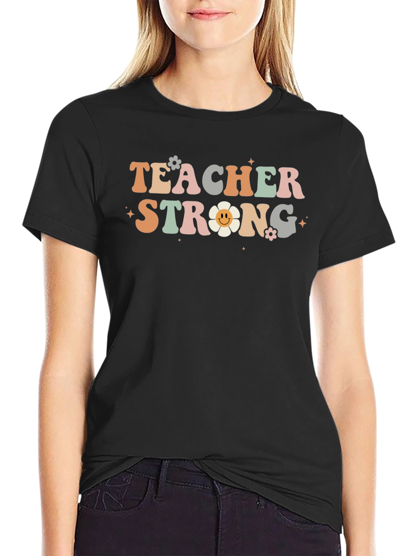 Teacher Strong Graphic T-Shirt