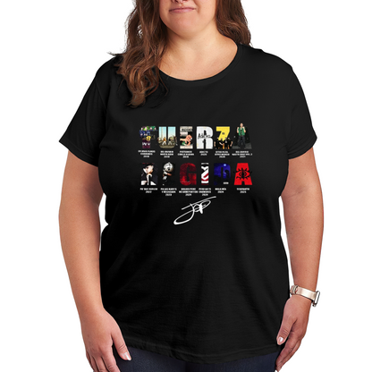 Vintage Fuerza Regida Full Album Collage Plus Size Ladies T-Shirt