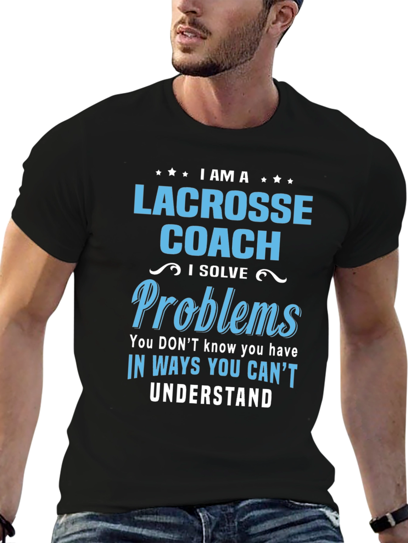 Lacrosse Coach T-Shirt - Problem Solver Tee