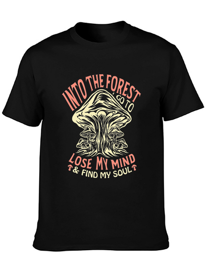 Into the Forest Mushroom Graphic T-Shirt