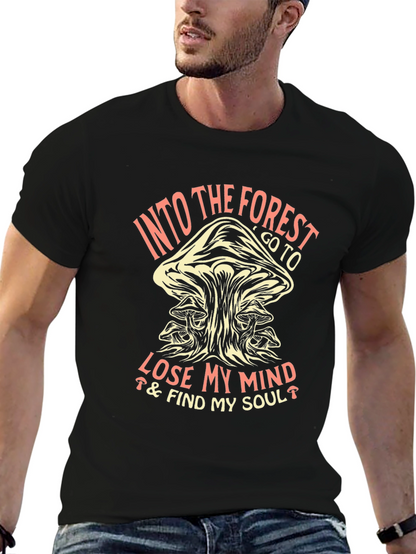 Into the Forest Mushroom Graphic T-Shirt