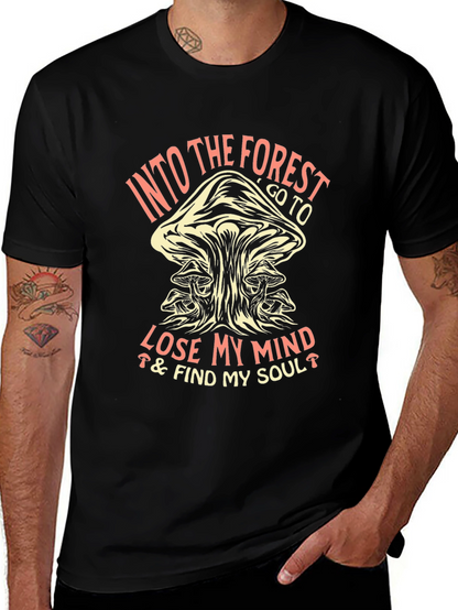 Into the Forest Mushroom Graphic T-Shirt