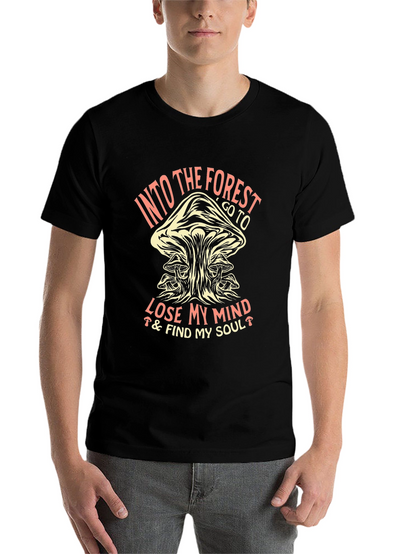 Into the Forest Mushroom Graphic T-Shirt