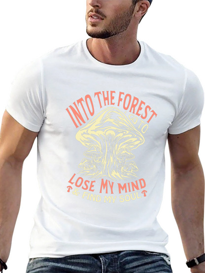 Into the Forest Mushroom Graphic T-Shirt