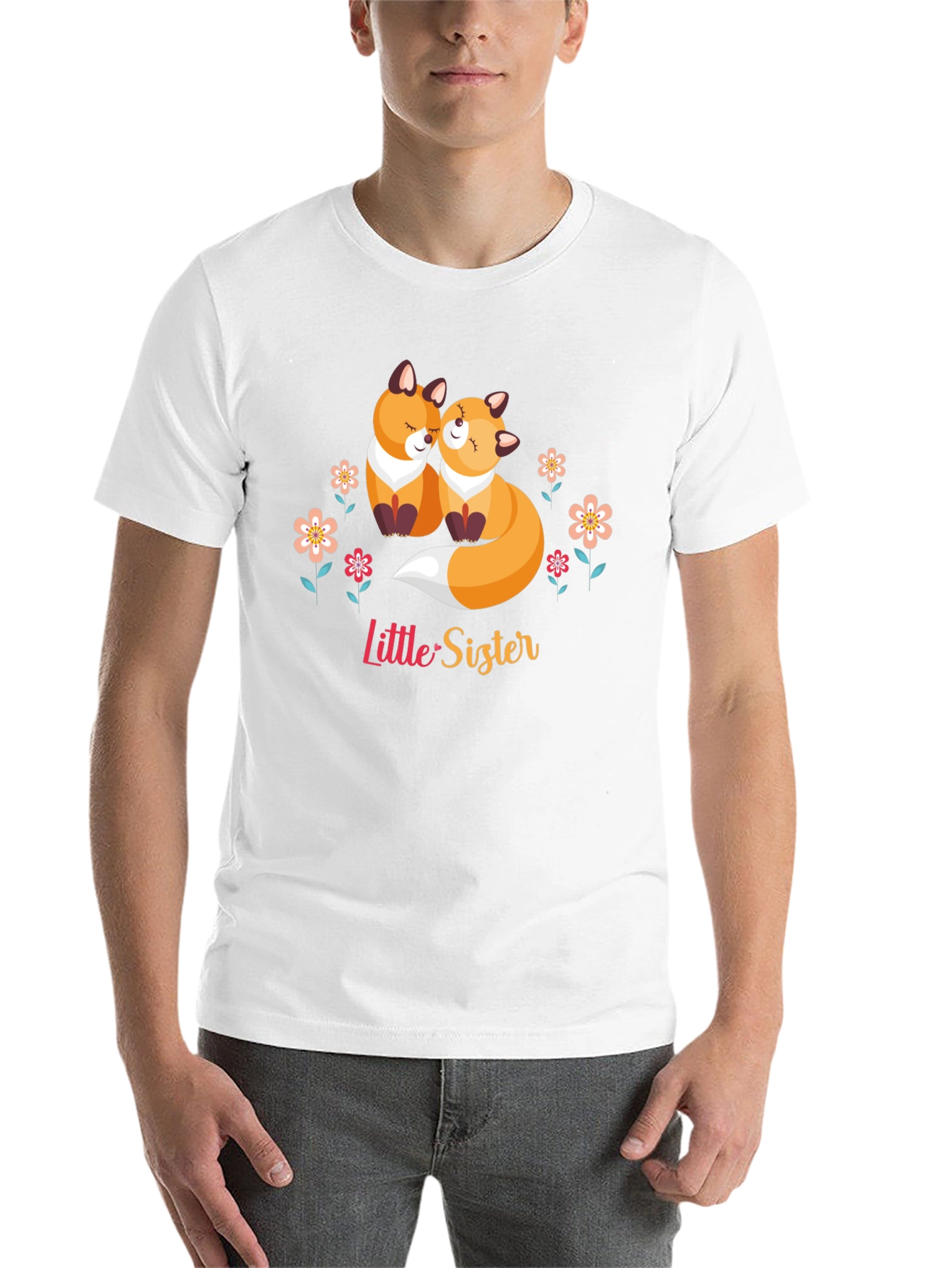 Little Sister Fox Graphic T-Shirt