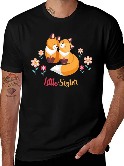 Little Sister Fox Graphic T-Shirt