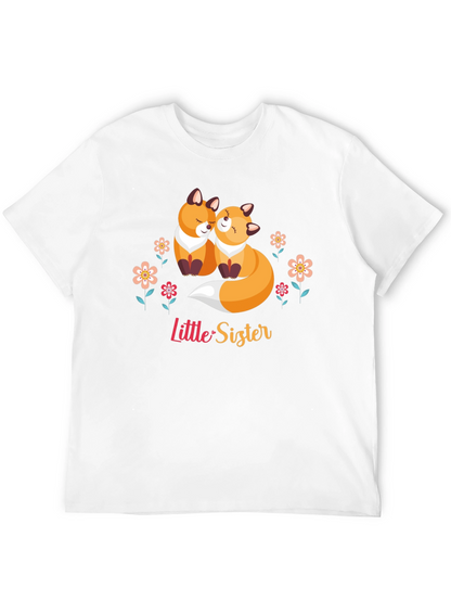 Little Sister Fox Graphic T-Shirt