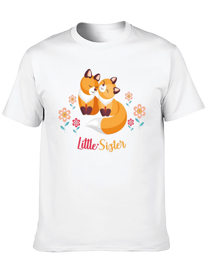 Little Sister Fox Graphic T-Shirt