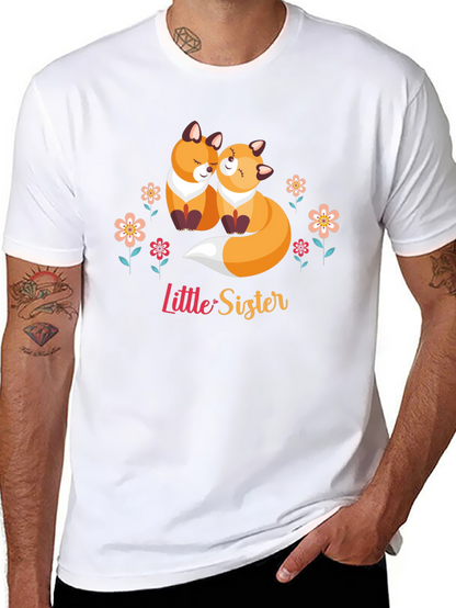 Little Sister Fox Graphic T-Shirt