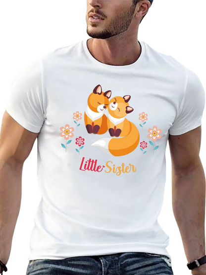 Little Sister Fox Graphic T-Shirt