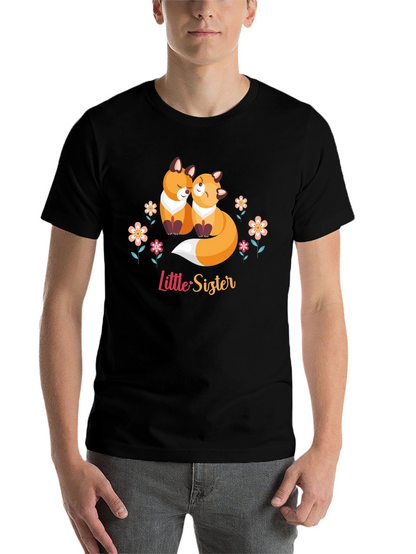 Little Sister Fox Graphic T-Shirt
