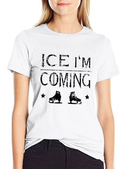 Ice Im Coming Skates Graphic T-Shirt
