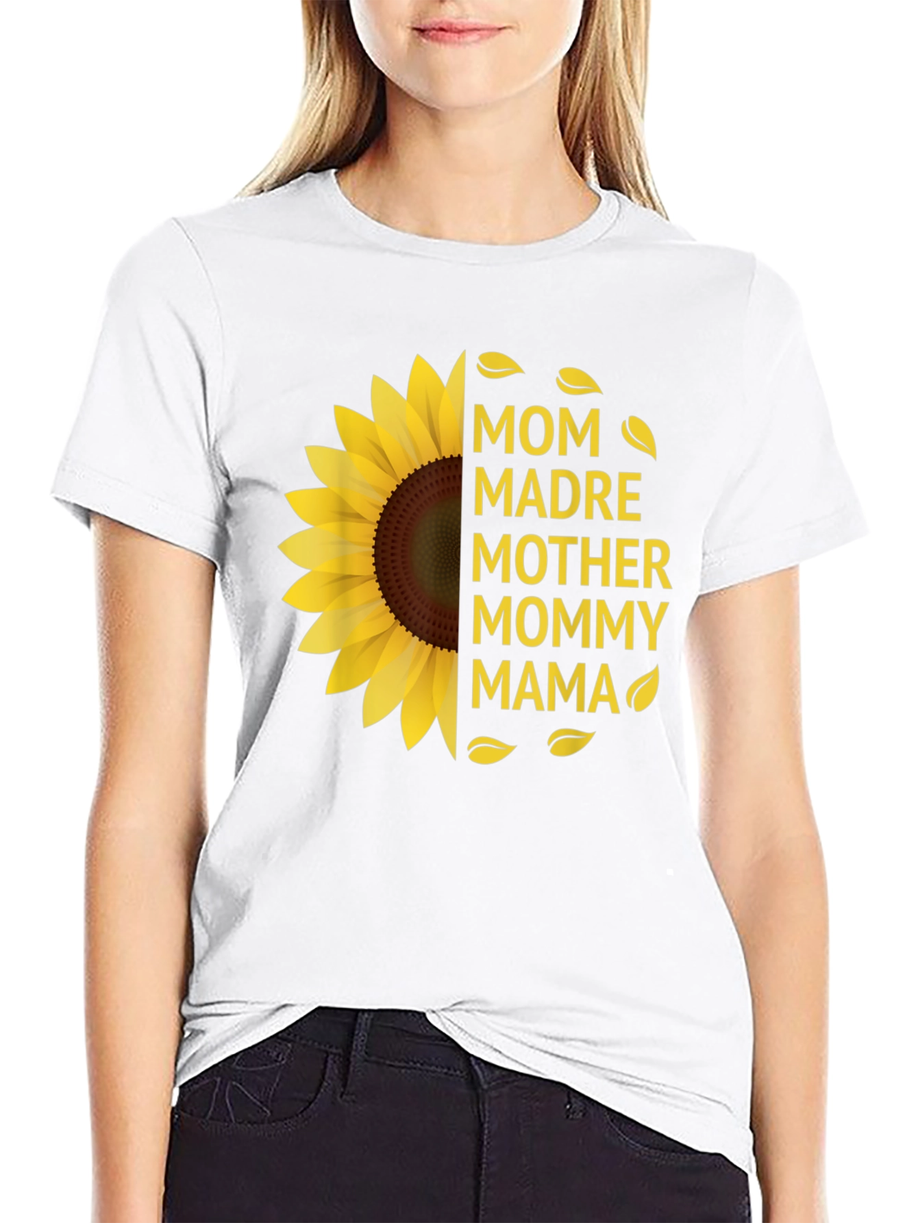 Mom Sunflower Graphic T-Shirt - Mothers Day Gift
