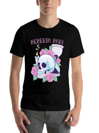 Memento Mori Skull & Roses Graphic Tee