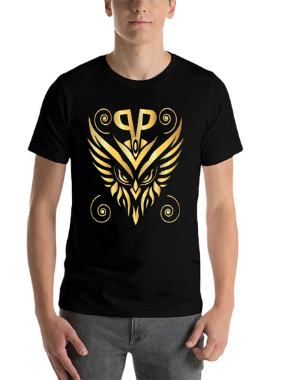 Golden Owl Logo Black T-Shirt