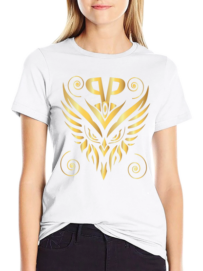Golden Owl Logo Black T-Shirt