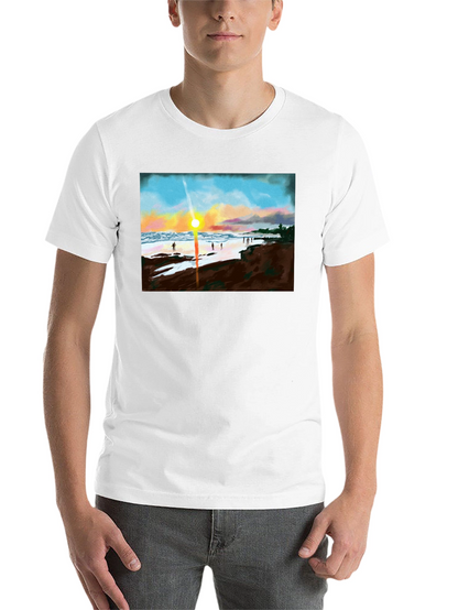 Sunset Beach T-Shirt - Coastal Design