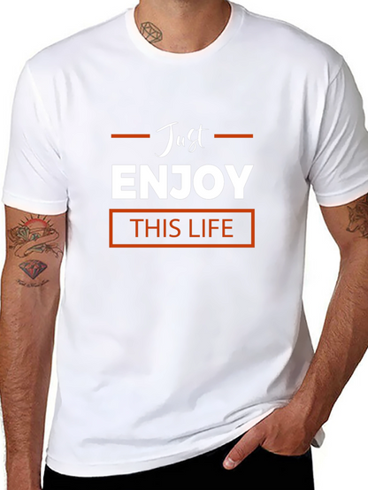 Just Enjoy This Life Black T-Shirt