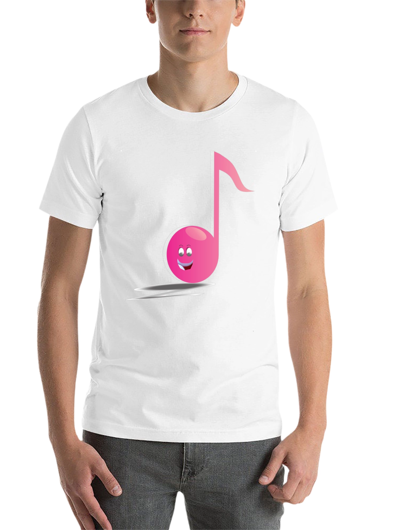 Funny Musical Note Black T-Shirt