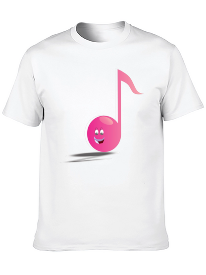 Funny Musical Note Black T-Shirt