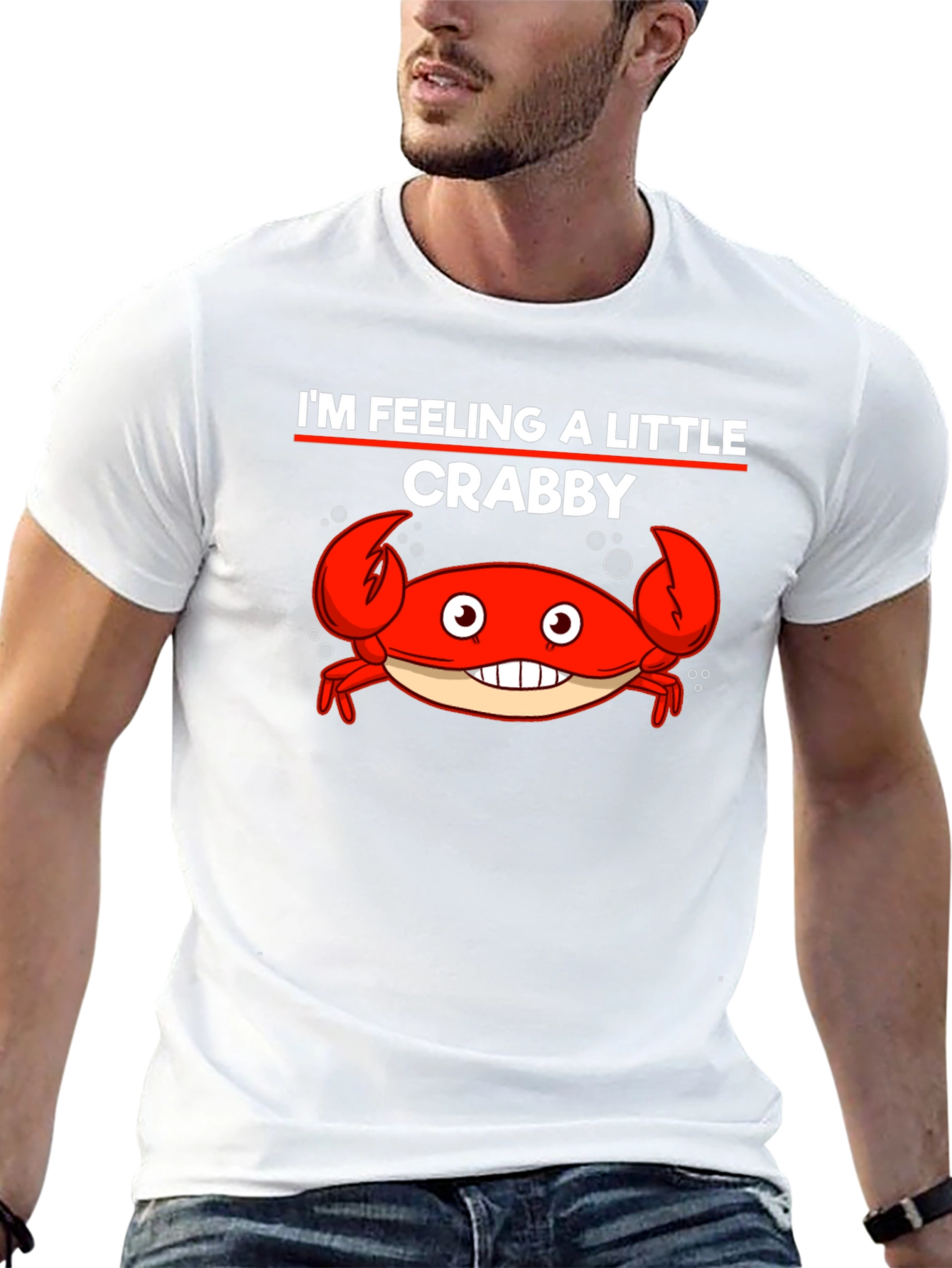 Im Feeling A Little Crabby Funny Graphic T-Shirt