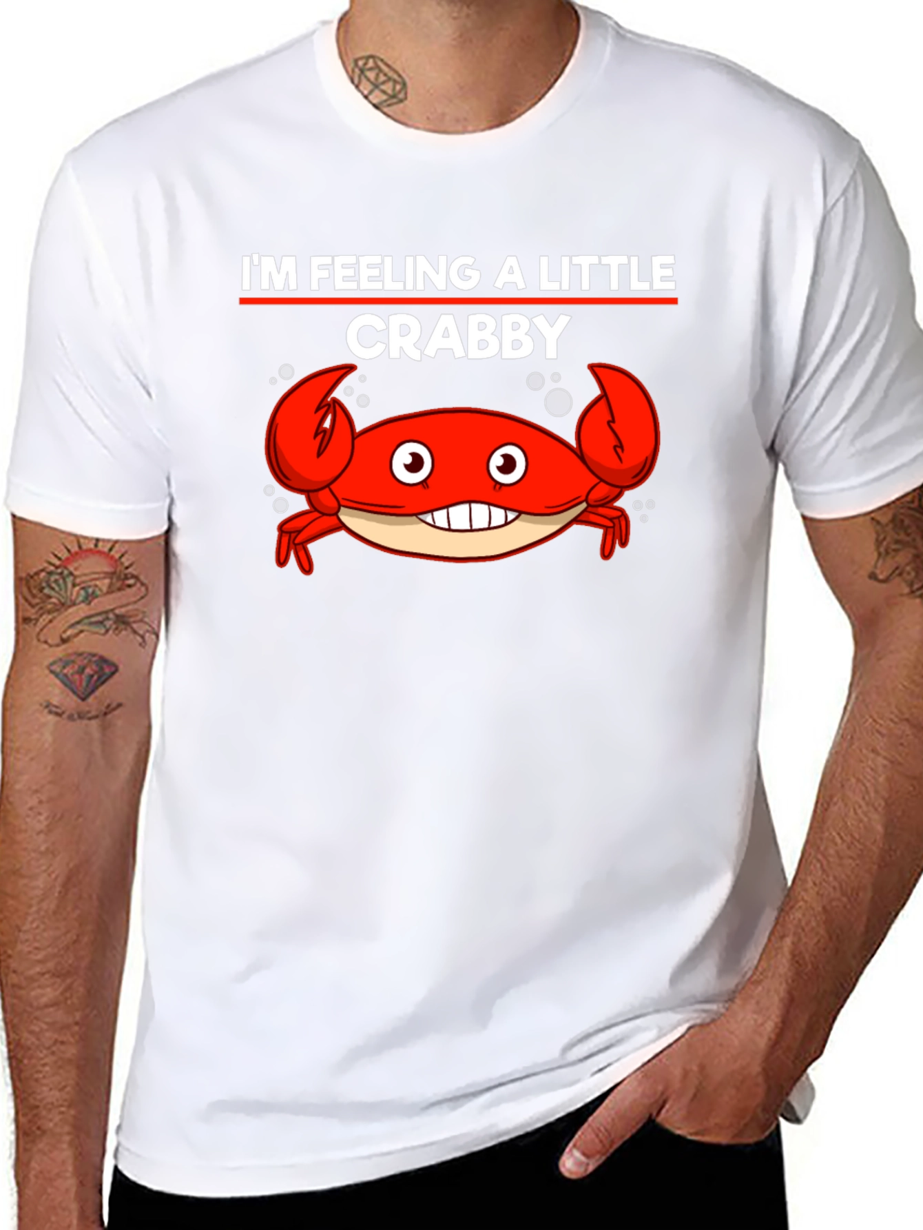 Im Feeling A Little Crabby Funny Graphic T-Shirt
