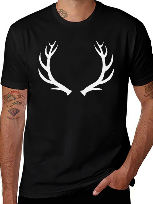 Antler Graphic Tee - Classic Black Cotton