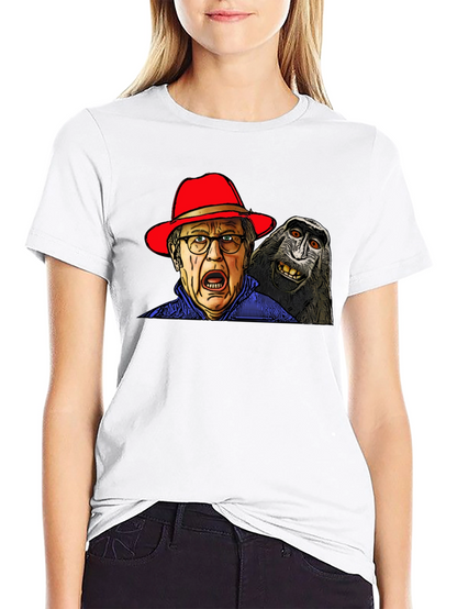 Strange Mens T-Shirt with Monkey