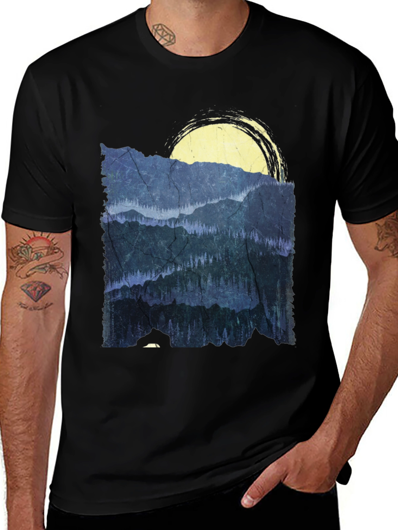 Mountain Scene Graphic Tee