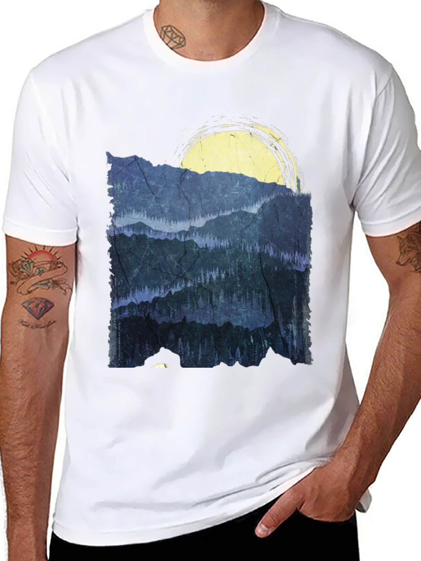 Mountain Scene Graphic Tee