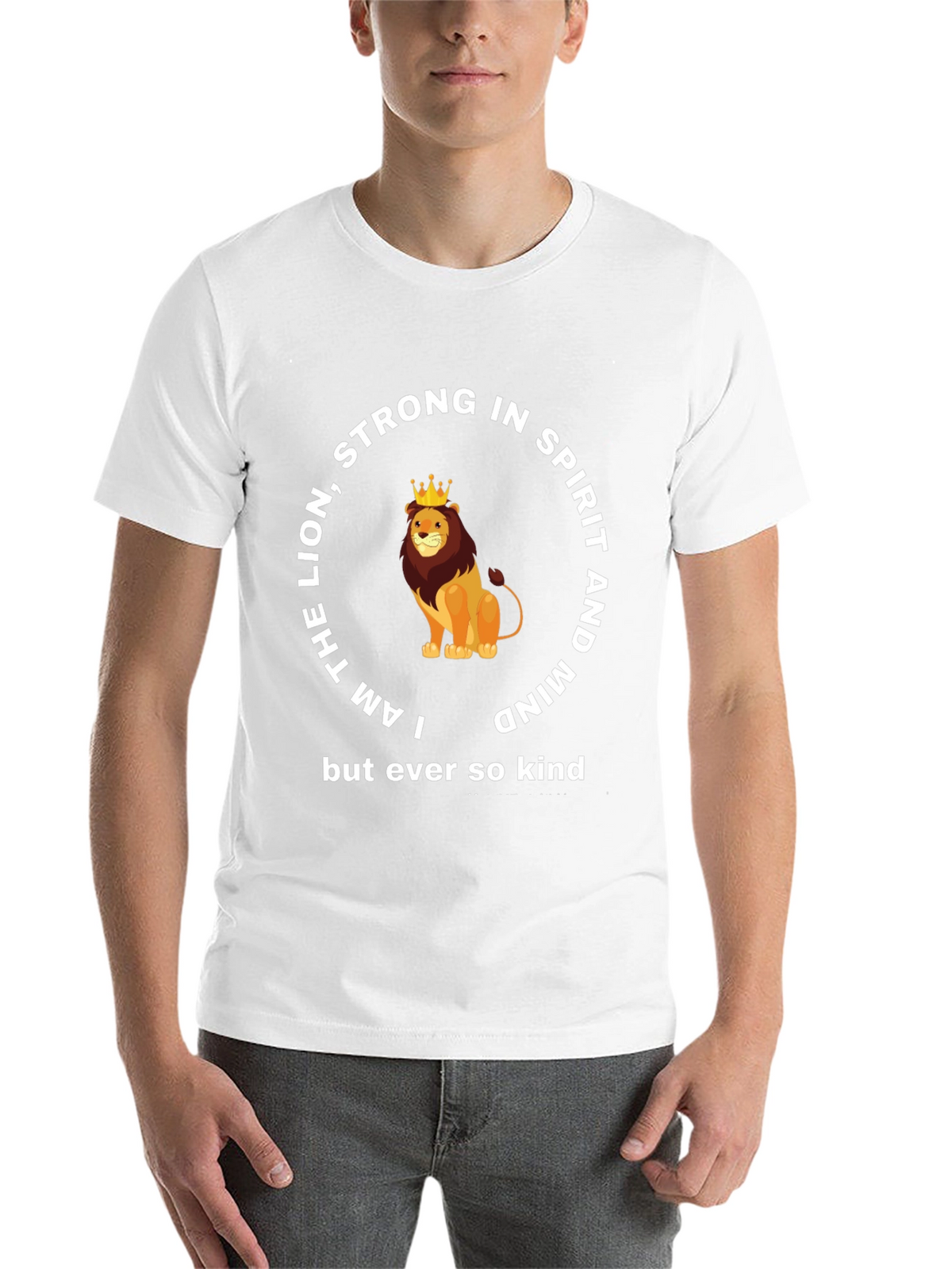 Lion Strong in Spirit & Mind Graphic T-Shirt