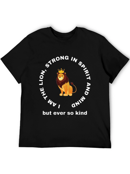 Lion Strong in Spirit & Mind Graphic T-Shirt