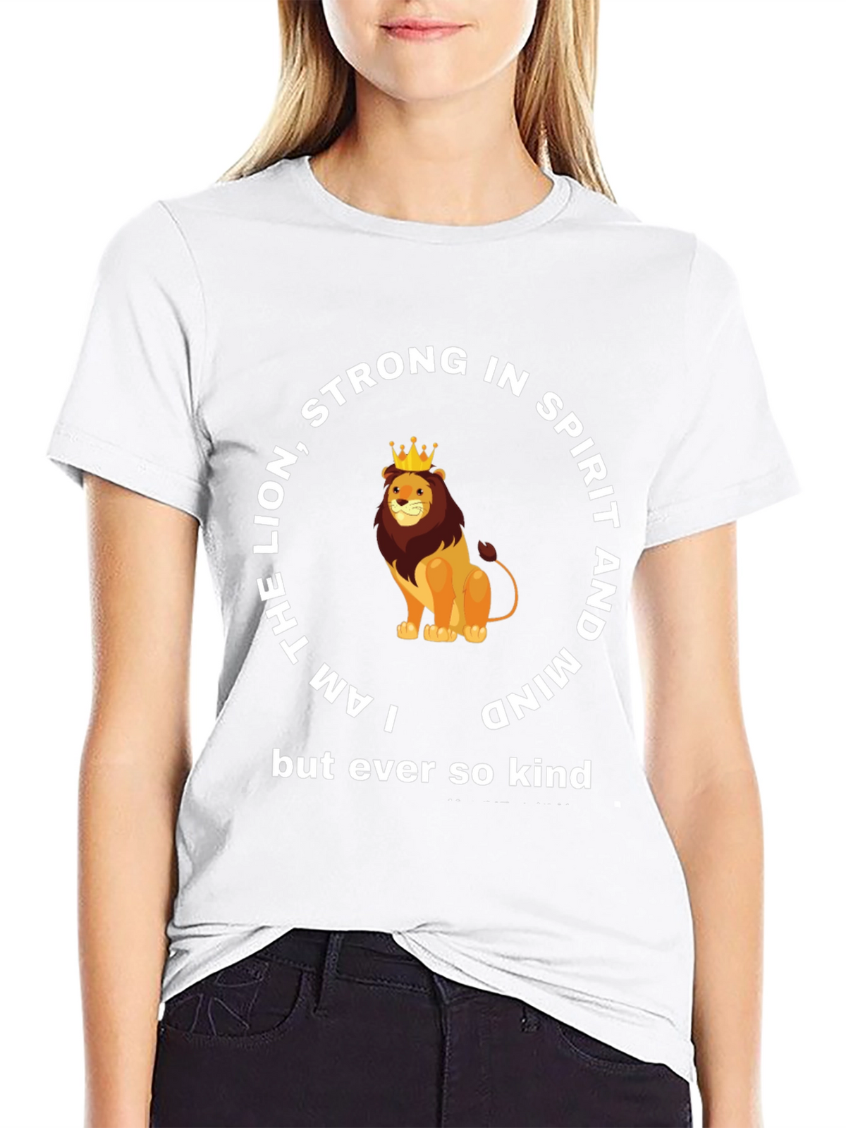 Lion Strong in Spirit & Mind Graphic T-Shirt