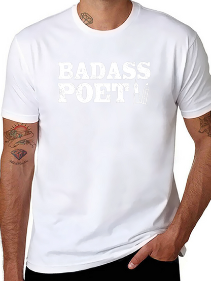 Badass Poet Graphic Tee - Black T-Shirt