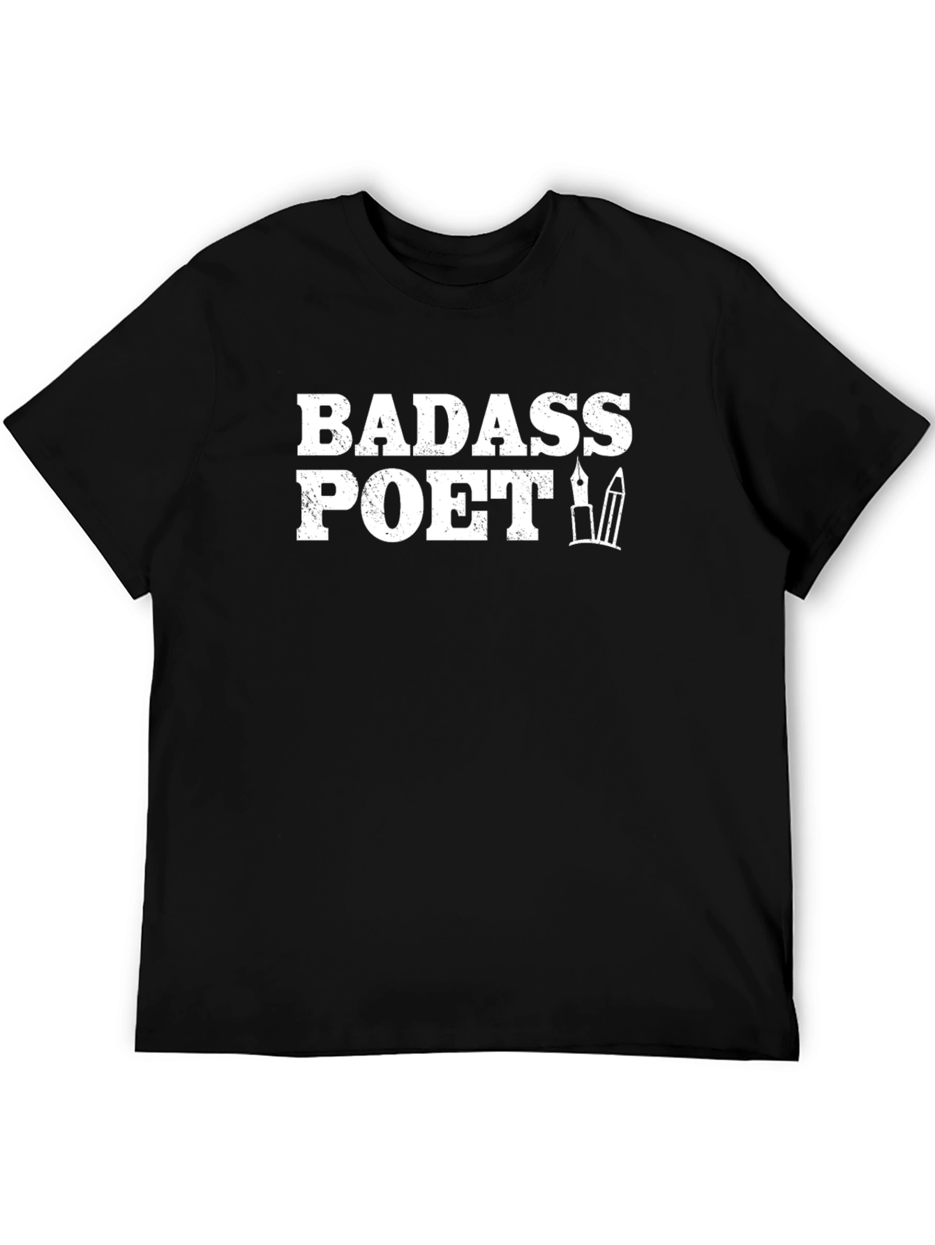 Badass Poet Graphic Tee - Black T-Shirt