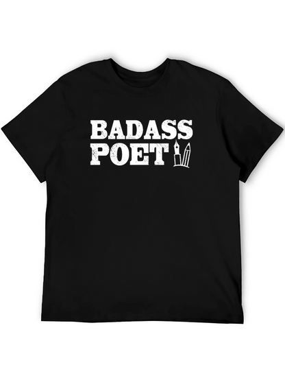 Badass Poet Graphic Tee - Black T-Shirt