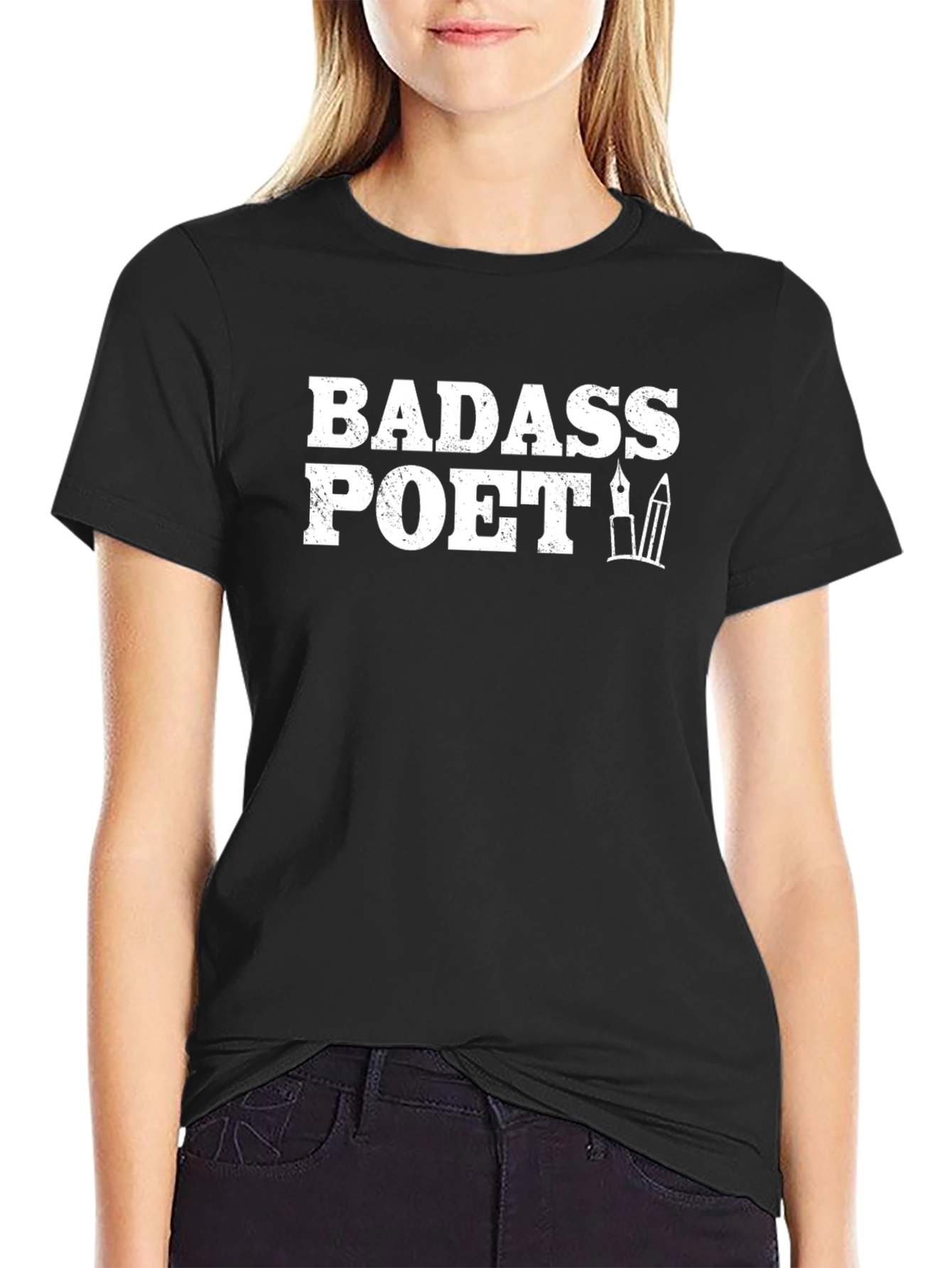 Badass Poet Graphic Tee - Black T-Shirt