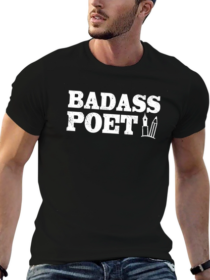 Badass Poet Graphic Tee - Black T-Shirt