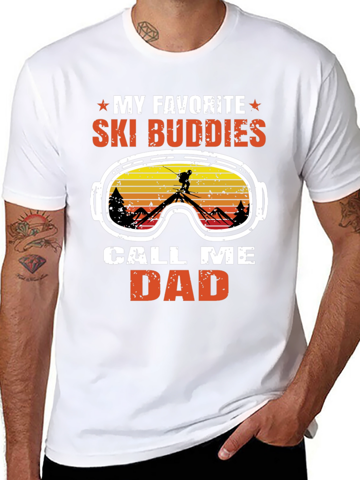 My Favorite Ski Buddies Call Me Dad T-Shirt