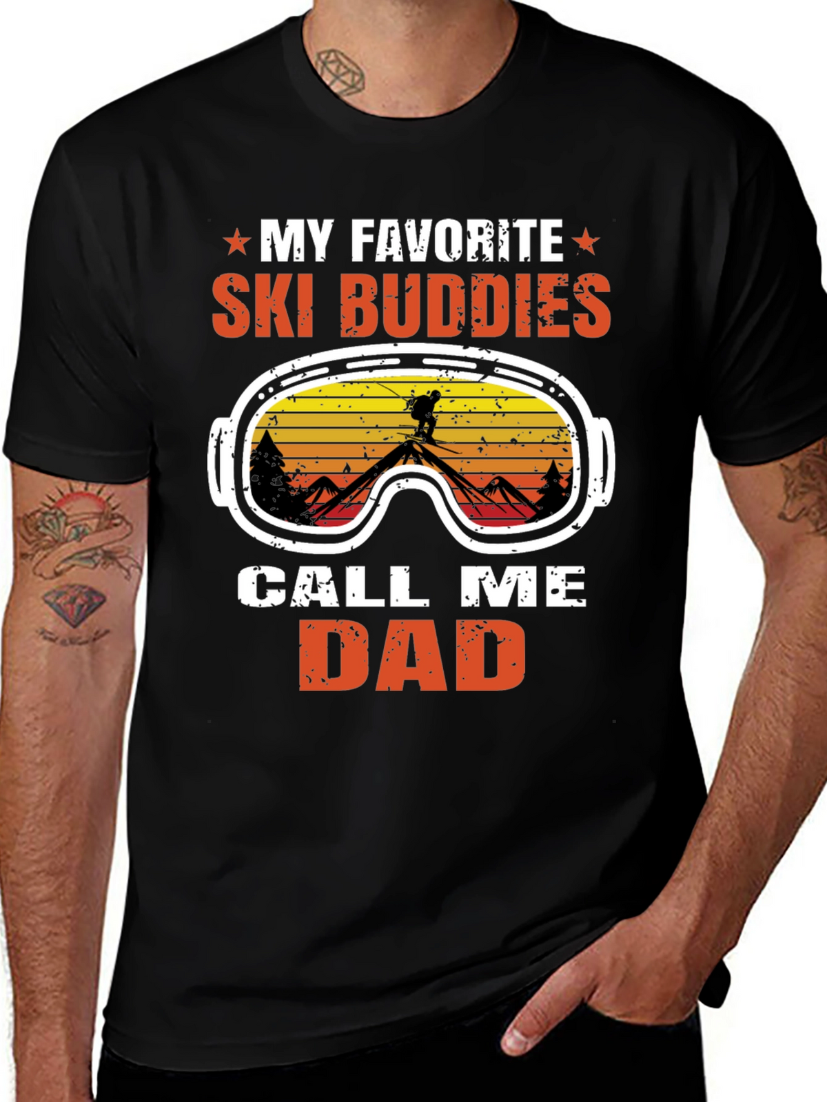My Favorite Ski Buddies Call Me Dad T-Shirt