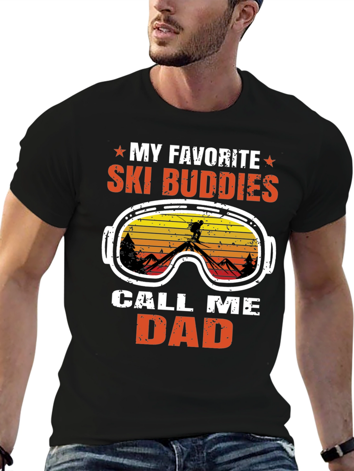 My Favorite Ski Buddies Call Me Dad T-Shirt
