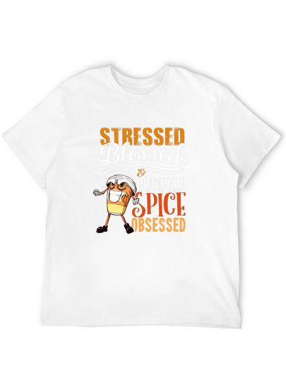 Stressed Blessed Pumpkin Spice Obsessed T-Shirt